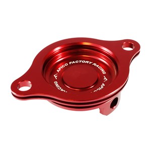 OIL FILTER COVER HONDA CRF450R 02-08,  CRF450X 05-18 RED